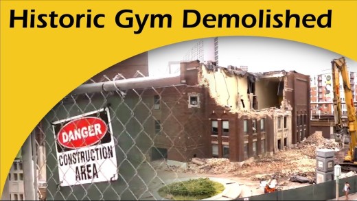 Loyola Demolishes Historic Gymnasium